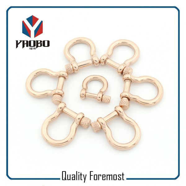 Custom High Quality 3mm 4mm Rose Gold Bow Shackles