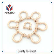 Custom High Quality 3mm 4mm Rose Gold Bow Shackles