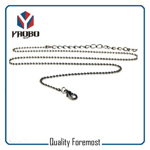 Stainless Steel Bead Chain Necklace