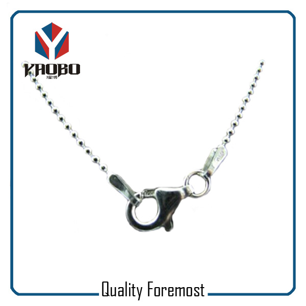 Stainless Steel Bead Chain With Clasp