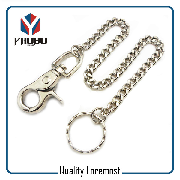 Split Ring With Snap Hook For Keychain
