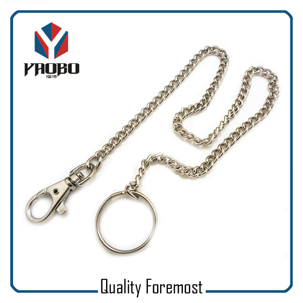 Split Ring With Snap Hook Key Chain