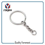 Split Key Ring With Chain
