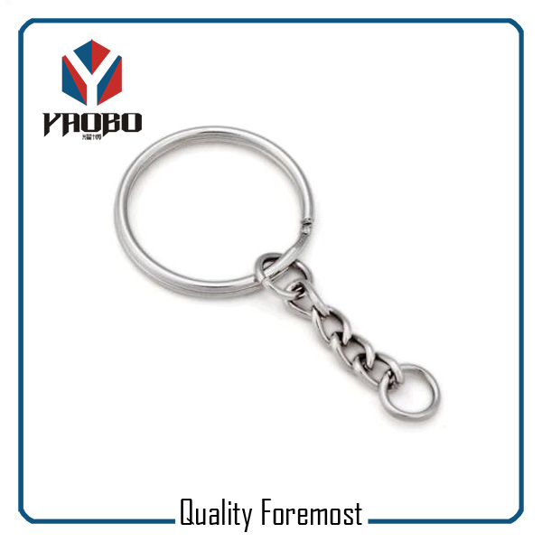 Split Key Ring With Chain