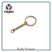 Gold Key Ring With Snak Chain