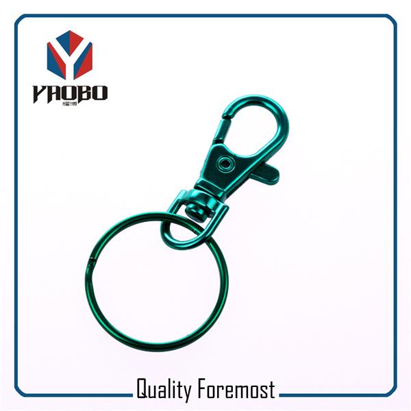 38mm Green Snap Hook With Split Ring