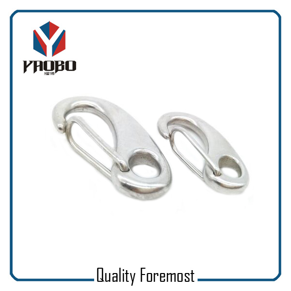Stainless Steel Oval Egg Snap Hook Bracelet