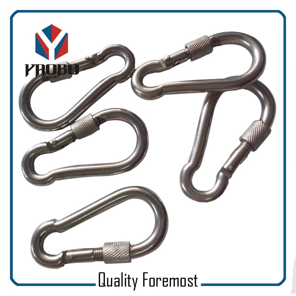 Stainless Steel Carabiner With Screw For Climb