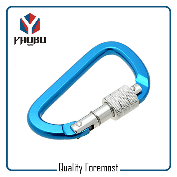 Blue Carabiner With Lock