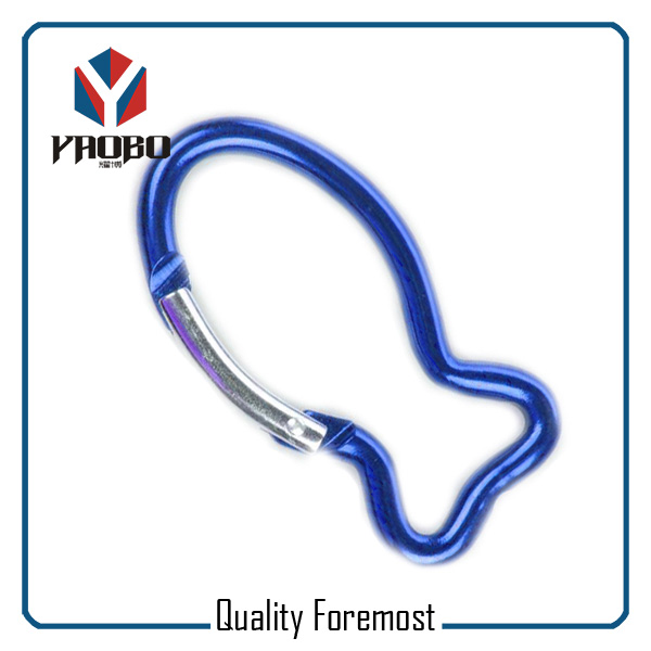 Red Color Fish Carabiner