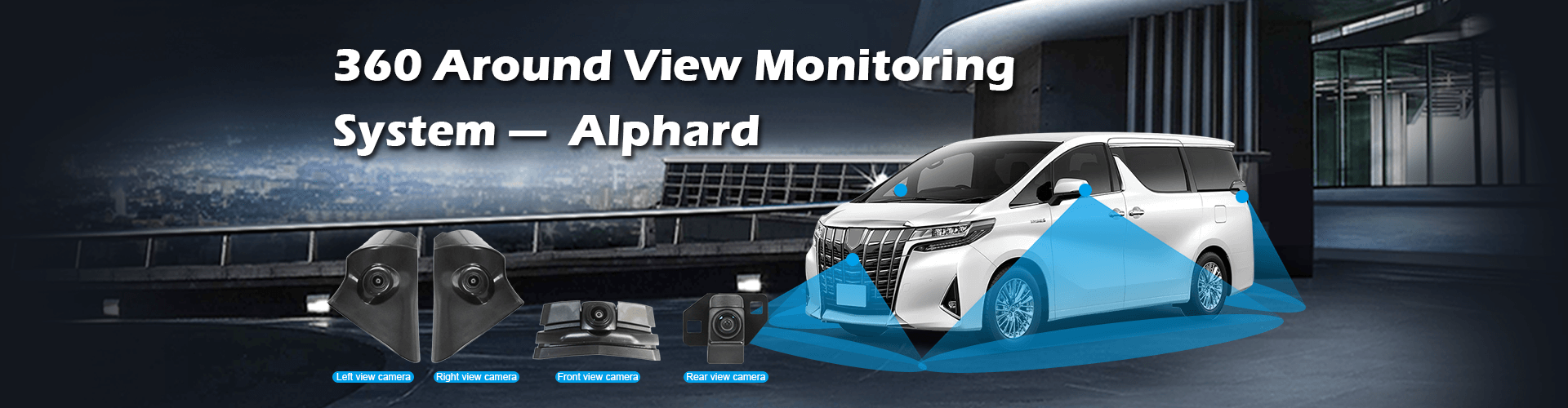 360 em torno do sistema de monitoramento de visualização para veículo específico Alphard