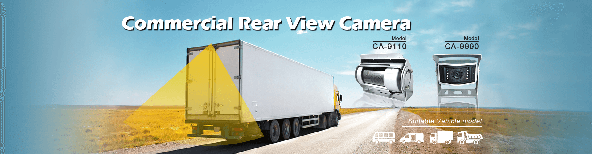 Câmeras de retrovisores de alta qualidade para veículos comerciais