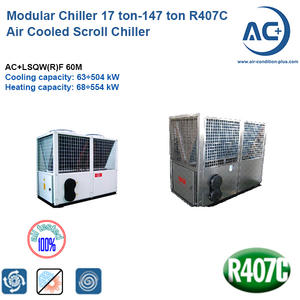 60kw Modular Type Air Cooled Water Chiller R407C/Modular Chiller