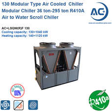 Air cooled modular chiller/Air cooled scroll chiller 130kw R410A