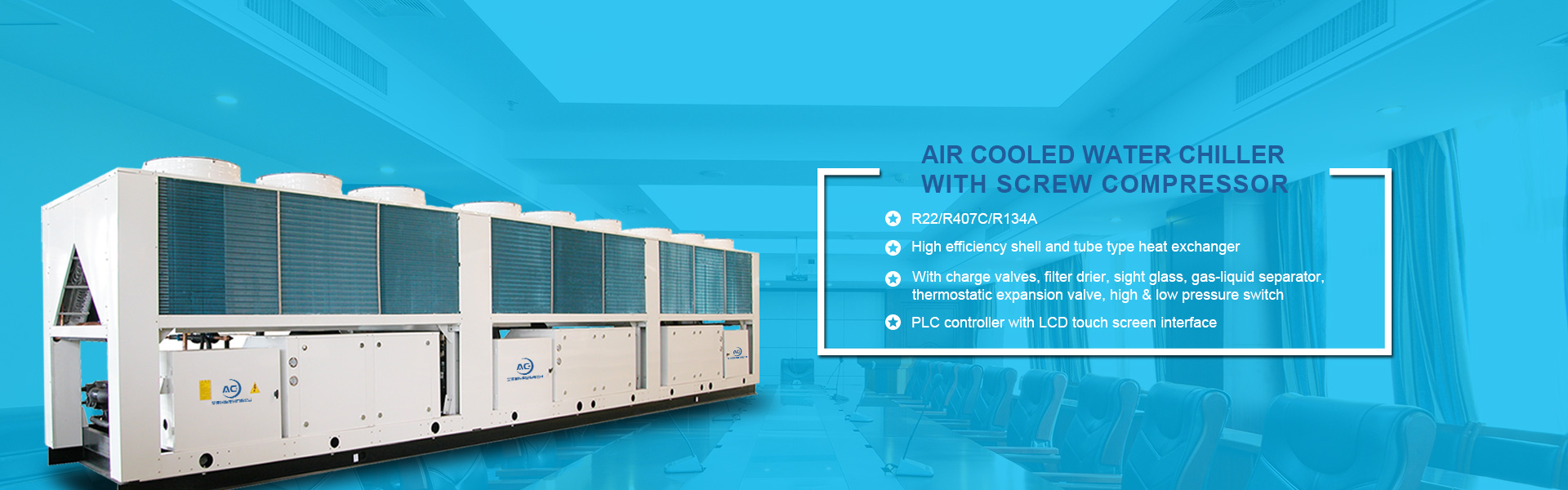 AC+ a professional water chiller central air condition manufacturer