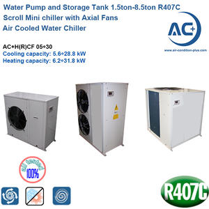 Air Cooled Water Chiller/ Mini chiller R407C air cooled scroll chiller