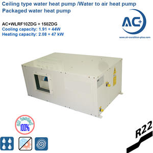 Ceiling type water to air water heat pump