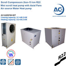 scroll mini heat pump 2ton-15 ton R22 mini heat pump