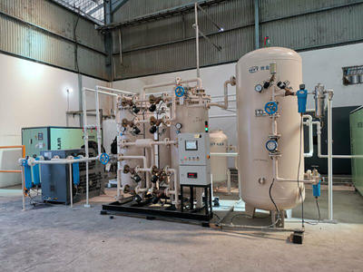 99.9% de pureza, 180m3 / h (2 juegos) capacidad generador de nitrógeno para el envasado de chips en Surabaya, Indonesia