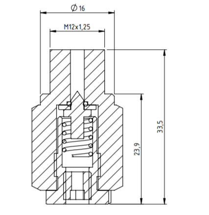 Válvula de alivio SN-RV85100 | Válvula de liberación de presión