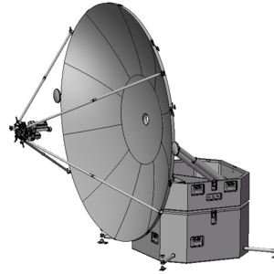 SMARTNOBLE 2.4M Antena satelital móvil tipo contenedor