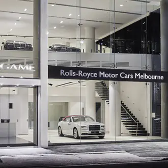 Rolls Royce showroom in Melbourne 