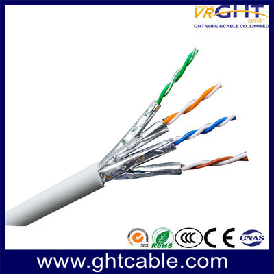 Câble à paire torsadée FTP Cat 6A intérieur / câble lan