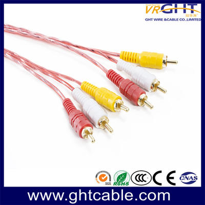 3RCA - 3RCA Câble Rouge PVC