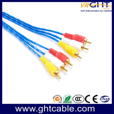 3RCA - 3RCA Câble Bleu PVC