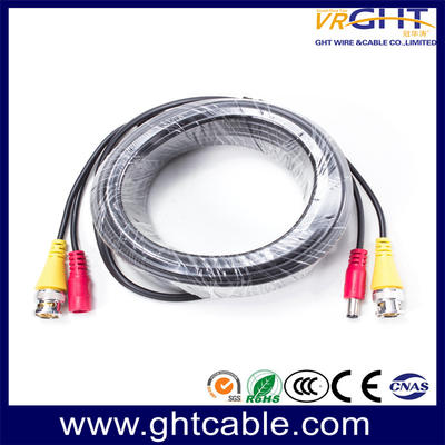 BNC和DC连接器的闭路电视电缆（双线）