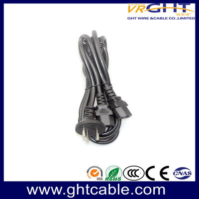 Straight Israel plug to C13 2 in 1 Power Cord Y type splitter male to double female spliter