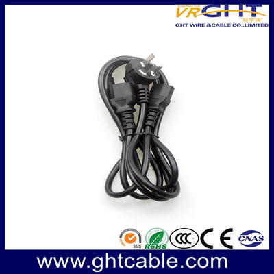 3 pins power plug to C13 2 in 1 Power Cord Y type splitter male to double female spliter