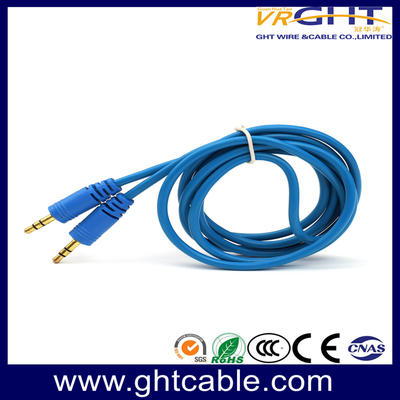 3.5MM - 3.5MM (M/M )blue PVC RCA audio cable