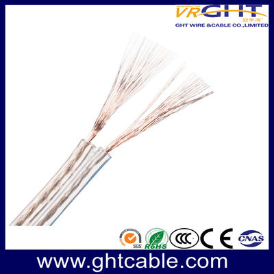 Câble transparent flexible (conducteur 2X30 CCA) de haute qualité