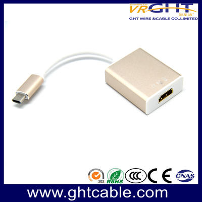 USB Type C 到 HDMI 适配器 4K 适配器 HDMI 到 Type-C 电缆适配器