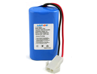18650 7.4V 2200mAh Lithium ion Battery for Handheld Device