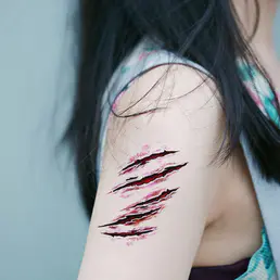 Ožiljke privremene tetovaže