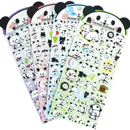 пухлая наклейка машина для изготовления HighMount Panda пухлые наклейки 4 листа с пандами лица наклейки и бамбуковые наклейки для детей Scarpbooking Crafts - 200 наклеек