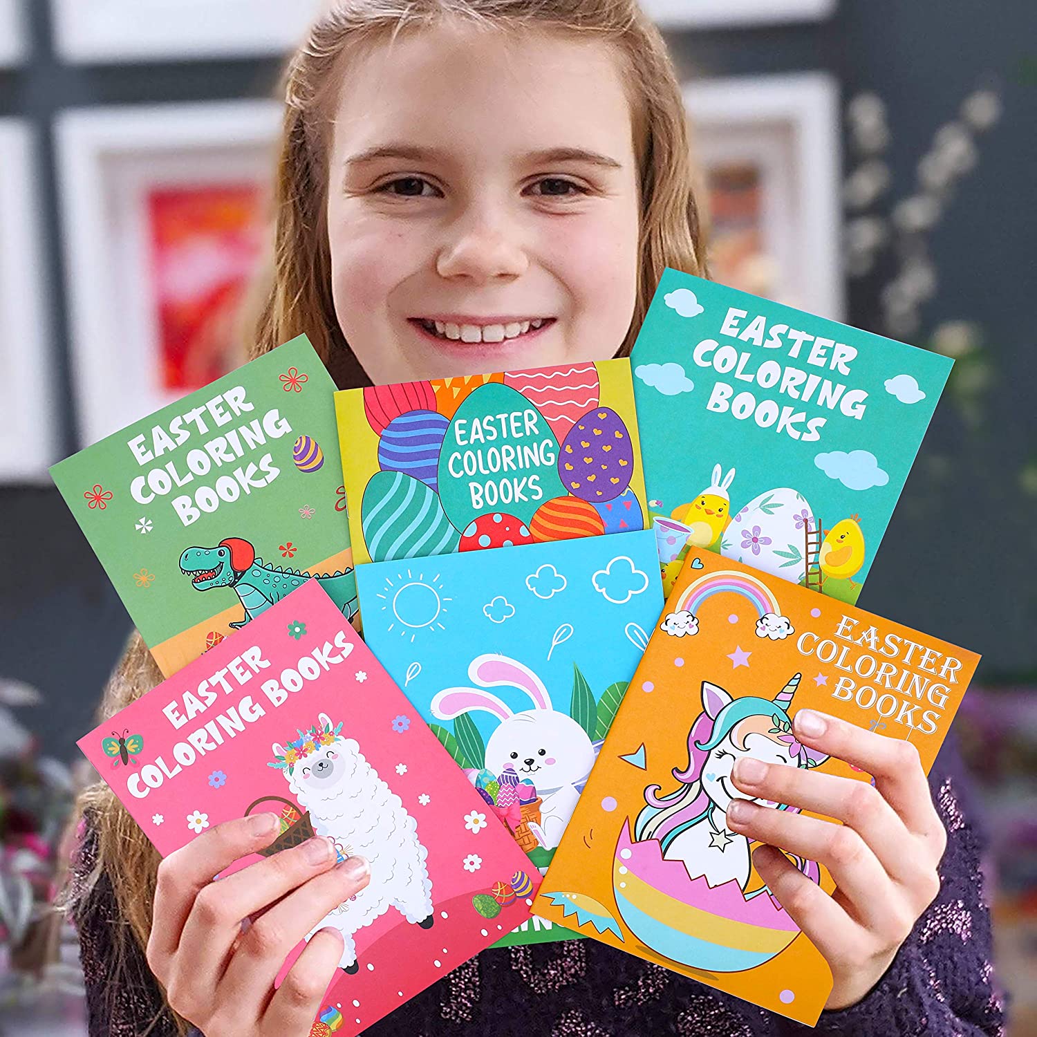 Livres de coloriage de Pâques pour enfants-Panier d’œufs Stuffer Cadeaux Party Favorise les fournitures d’activité de classe Décorations