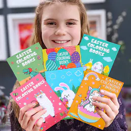 Påske Malebøger til børn-ægkurv Stuffer Gaver Fest favoriserer Klasseaktivitet Forsyninger Dekorationer