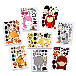 Haga una cara pegatinas Kits de artesanía para niños- 60 Pack Party Favor Stickers Halloween Treat o Pumpkin Decoration Stickers