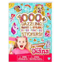 Liebe, Diana 1000 + Süße Aufkleber für Kinder, (56200) Lustige Bastelaufkleber für Sammelalben, Planer, Geschenke und Belohnungen, 40-seitiges Aufkleberbuch für Kinder ab 3 Jahren