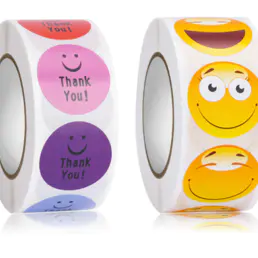 Emoji nalepke Roll za otroke - Assorted Emoticon Liste -Party Favors, Igre nagrade, Novosti igre, Zid, Ustvarjalni izpiski, Dekliške zbirke, Personalizirane umetnosti in obrti