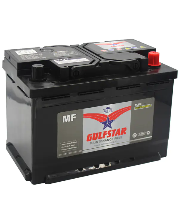 Gulfstar car battery supplier and manufacturer MF 57217 12V72AH