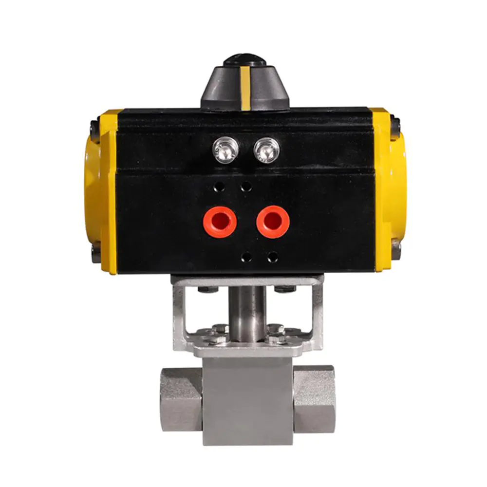 HK56-G Stainless Steel High Pressure Pneumatic Actuated Ball Valve