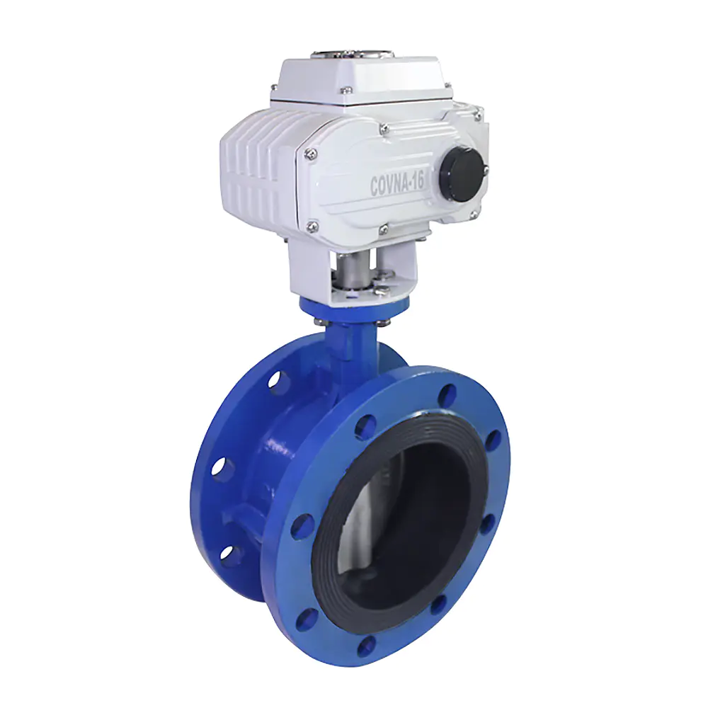 COVNA Cast Iron HK60D-F  Flange Electric Butterfly Valve