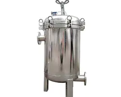 Cartridge Sus304 & 316 60 Micron Stainless Steel Filter Tank Use In Stainless Steel Bag Filter Housing With Basket For Water Treatment