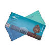 Die cut fan folded thermal paper boarding pass admission entrance ticket