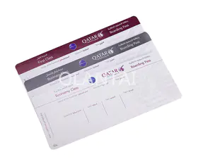 Wholesale custom-made oem printed airplane boarding pass