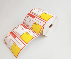 Best selling supermarket scale labels manufacturer custom size printing logo labels for barcode electronic scale